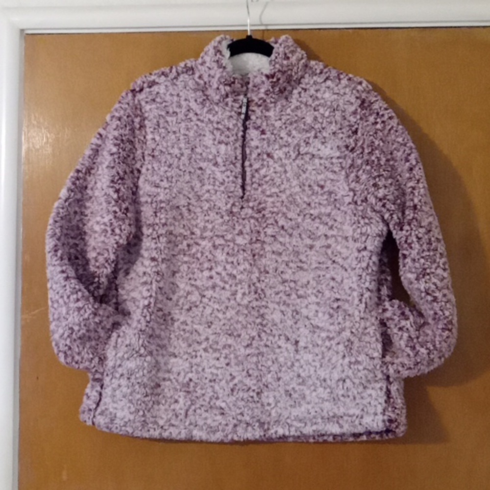 Heavy Sherpa Lined pullover sweater like new